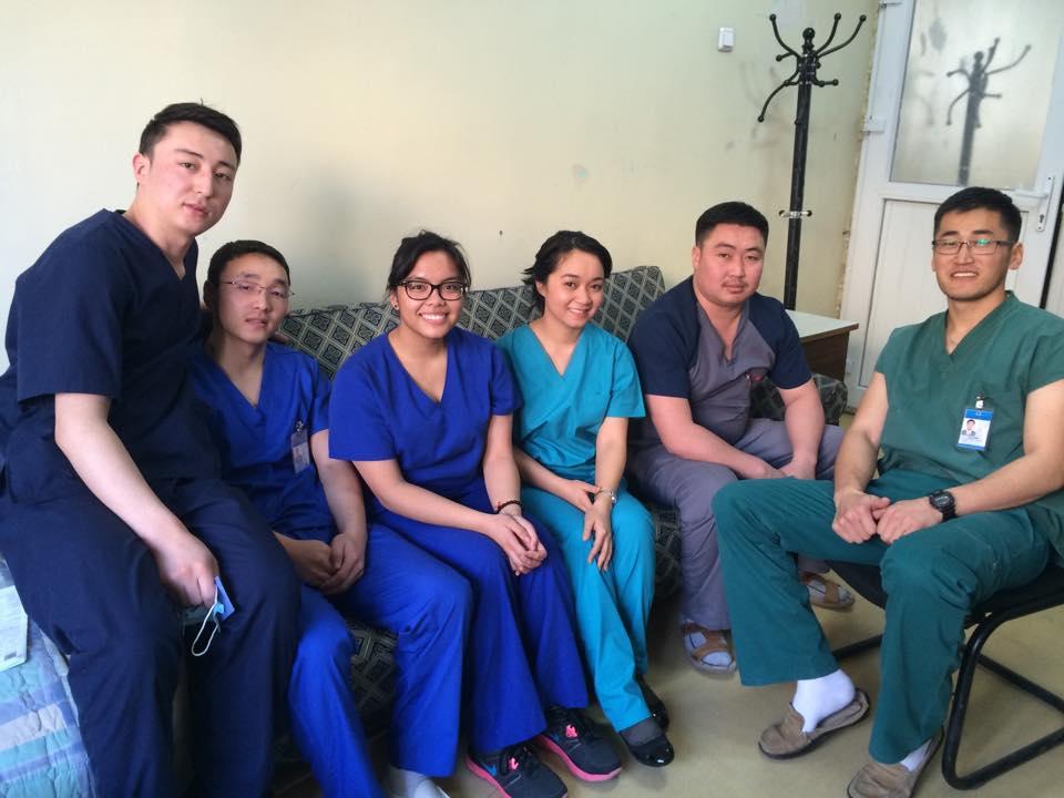 Group of Projects Abroad Medical Interns pose for a picture during their Medical Internships in Mongolia. Medical interns pose for a picture in a local hospital during their Medicine Internships in Mongolia.